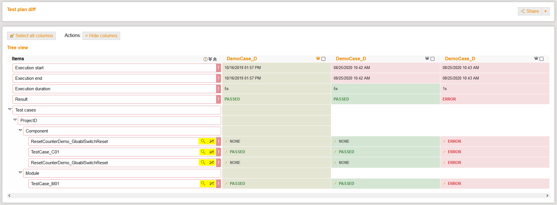 TestplanDiffLink2TestCaseDiff