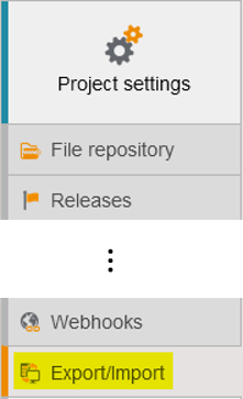 ImportExportConfigProjectLink