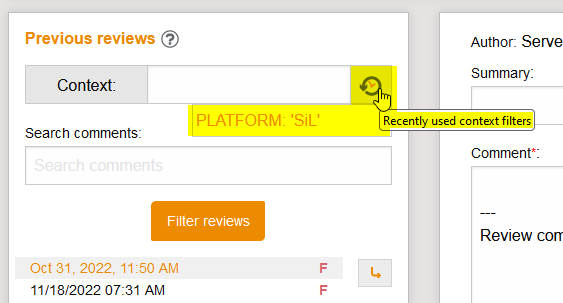 TestCaseExecutionReviewContextShortcut