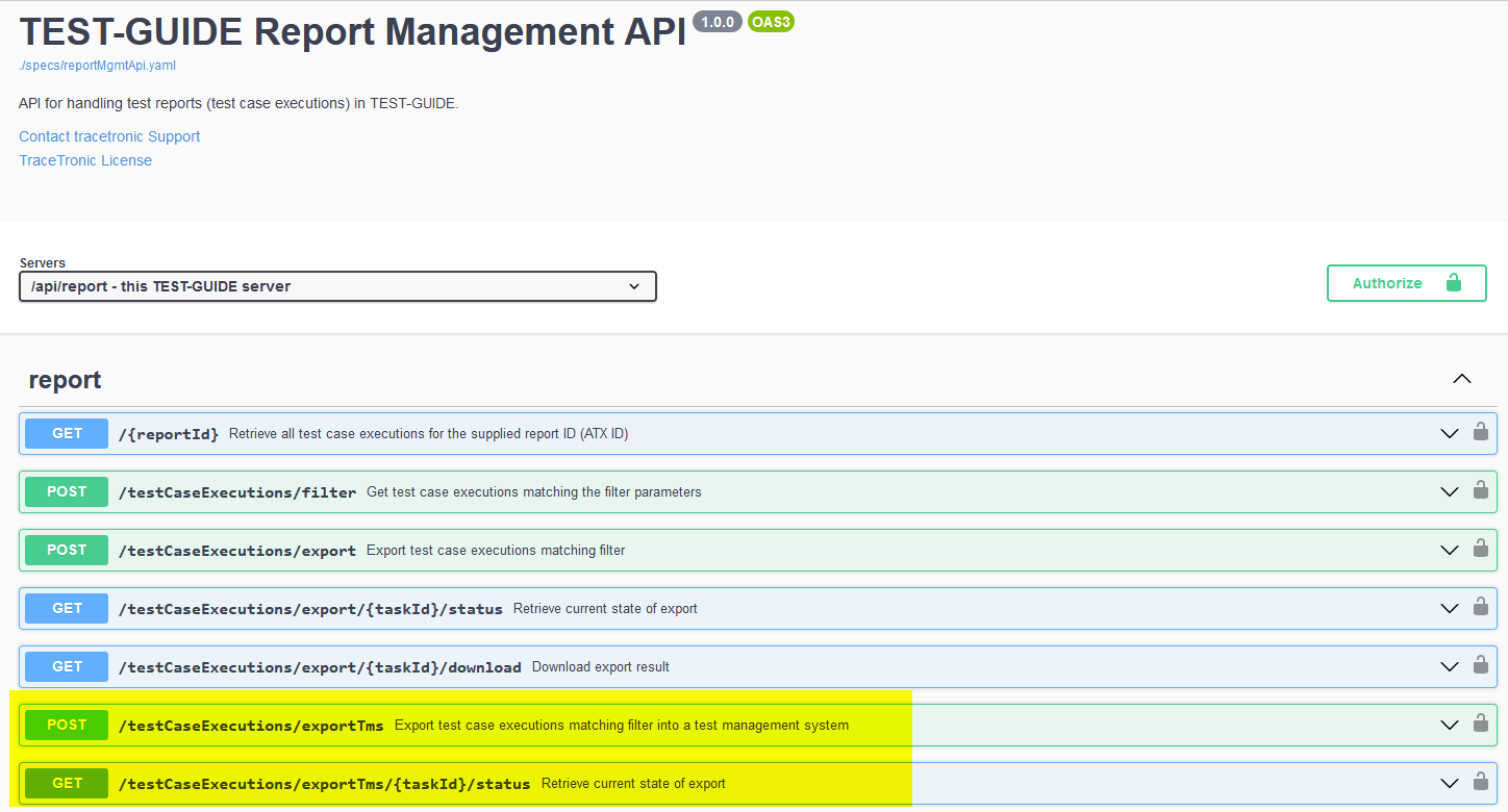 TmsExport2AlmRestApi