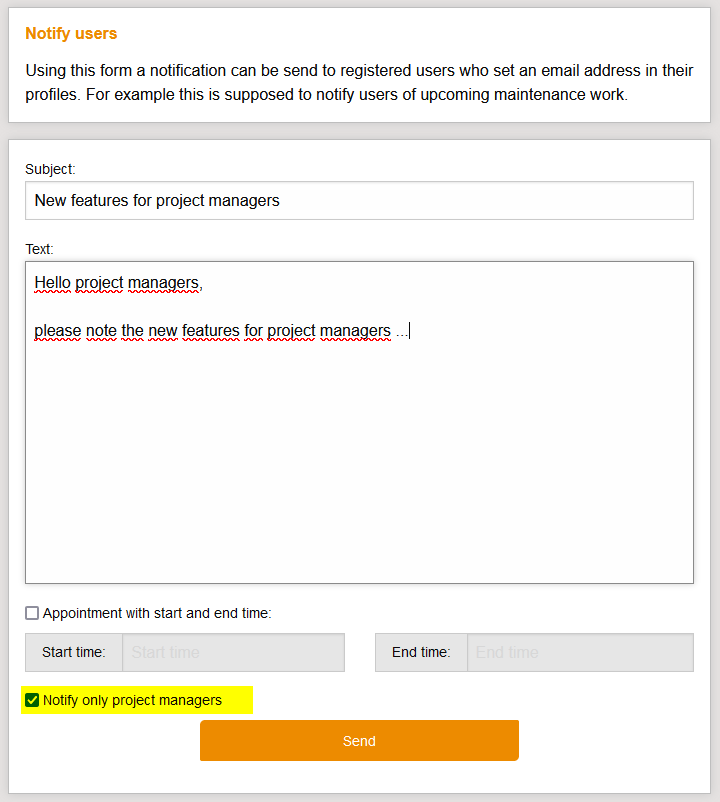 NotifyOnlyProjectManagers