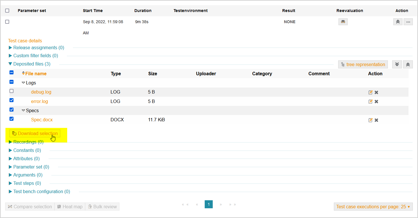 TestfallDetailsLogFileDownloads