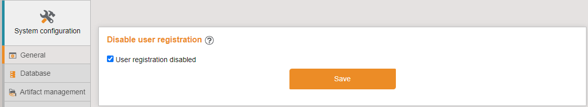 DisableUserRegistration