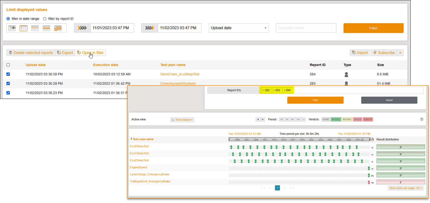 UploadDateFilterOpenReports
