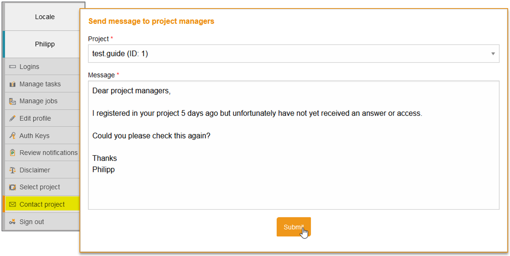 ContactProjectManager