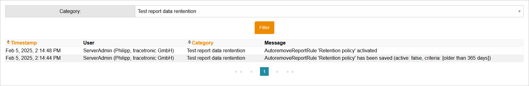 AuditLogWithCategories