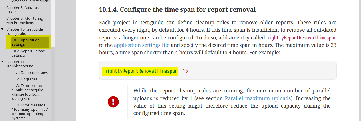 ConfigTimeSpanForAutoremoveReportRules