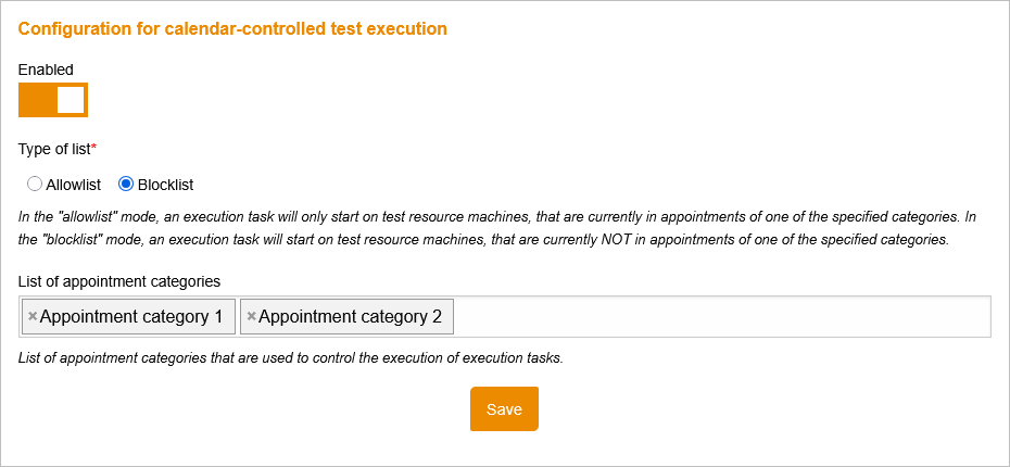 av CalendarBlockingTestExecutionSetting