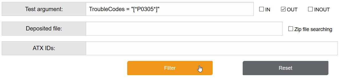 WildcardTestArgFilter