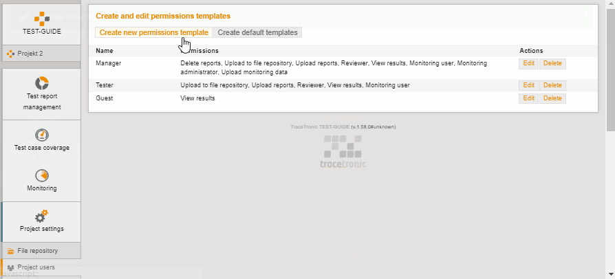permissions templates