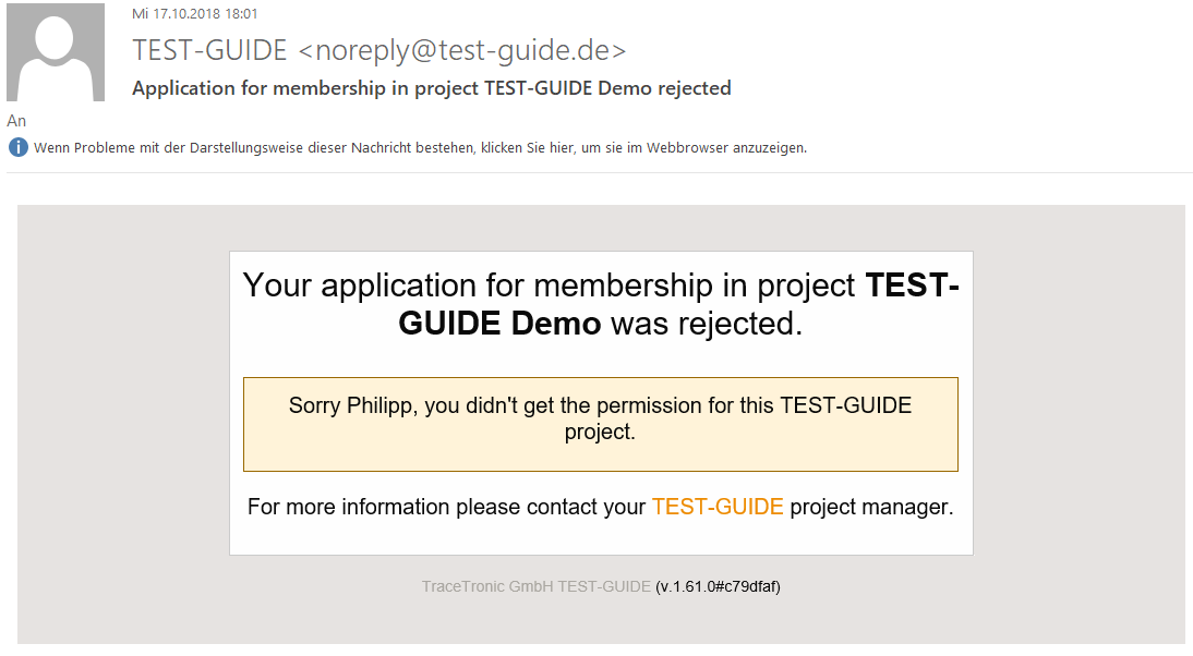 DeclineUserEmailWithMessage