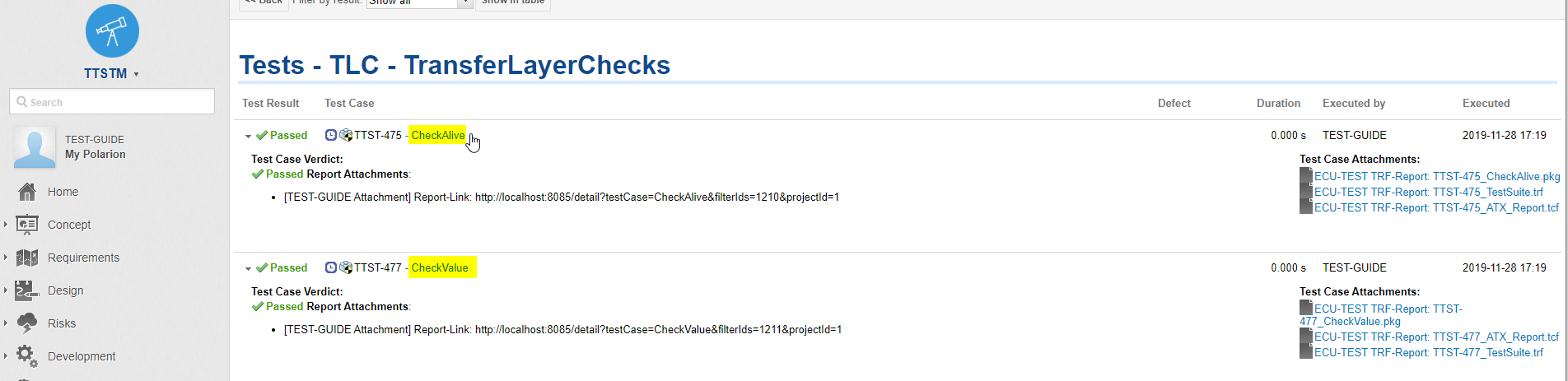 Alm2CoverageExportPolarion