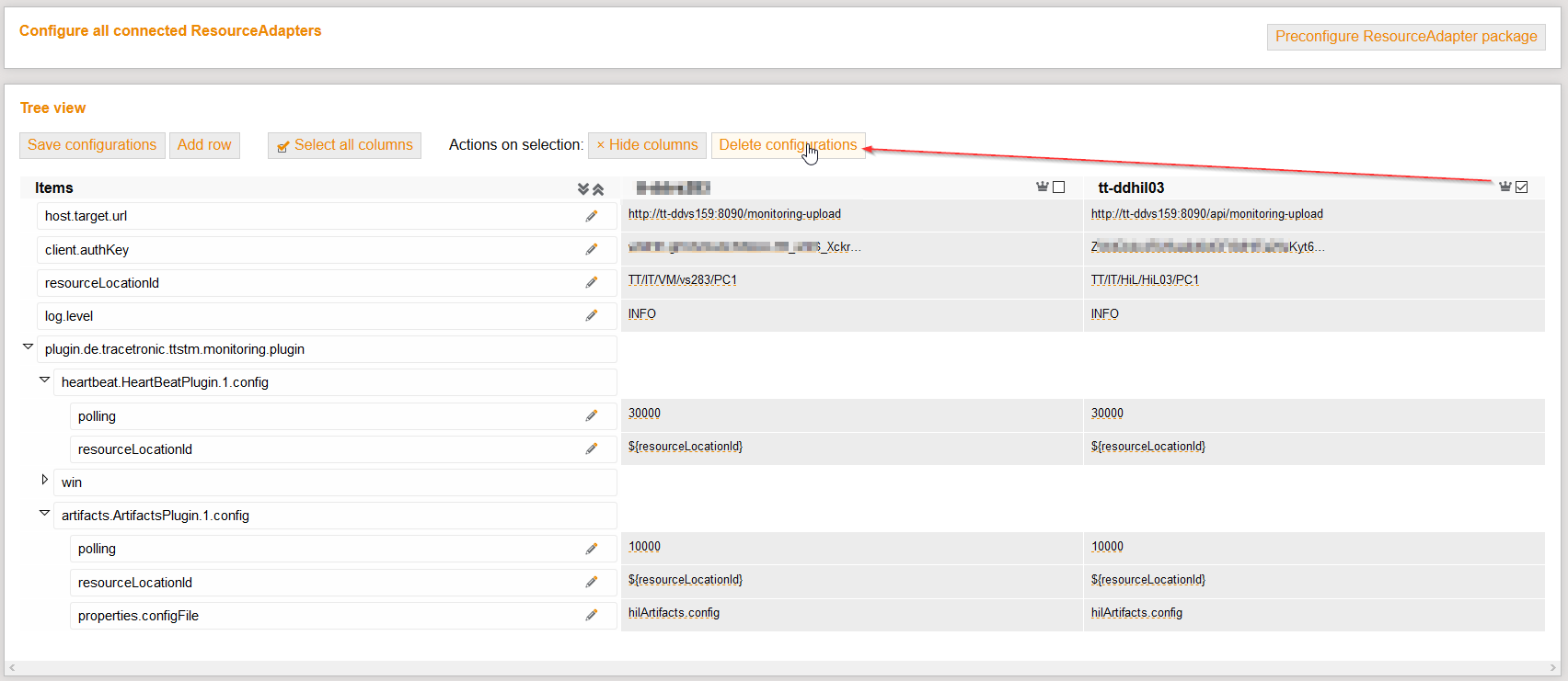 RemoveCentralTestBenchConfig
