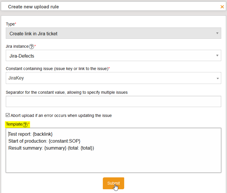 UploadJiraRuleComment
