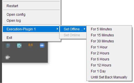 ExecutionPluginSetOffline