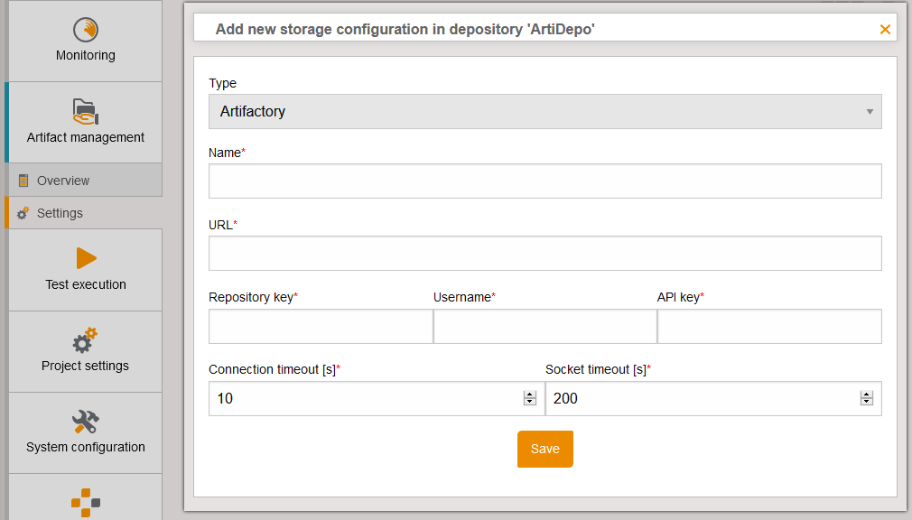 ArtifactManagementSupportsArtifactory