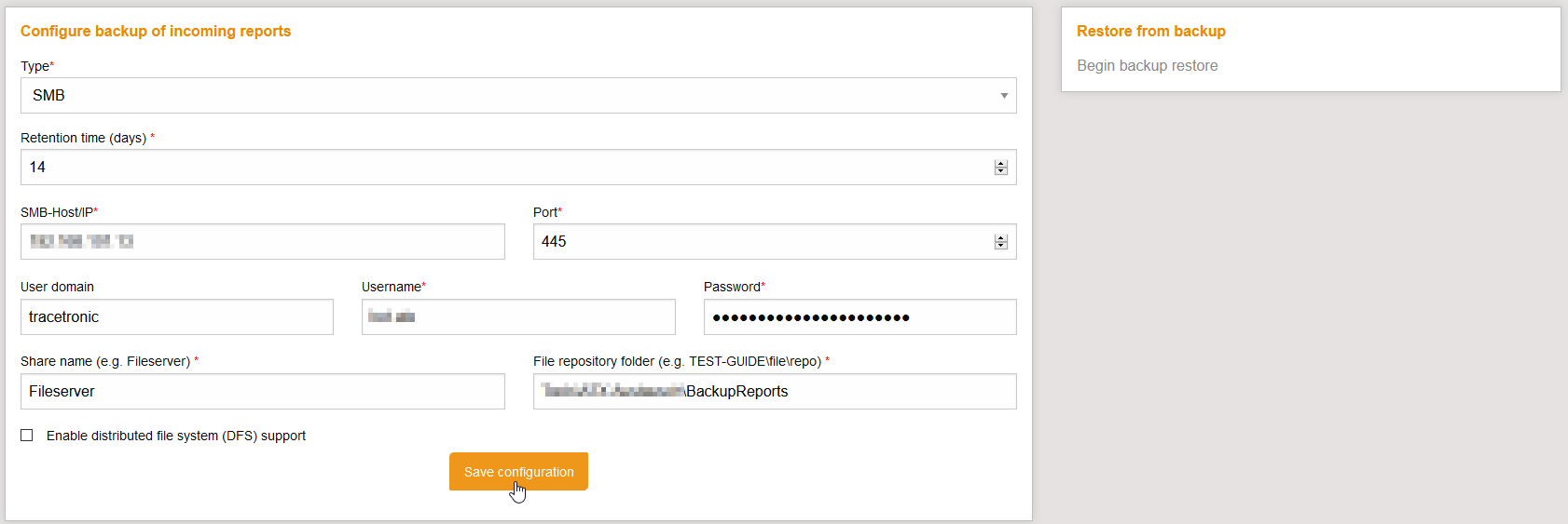 ConfigReportUploadBackup