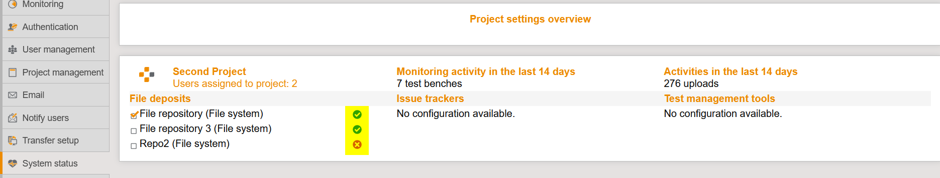 FileDepositoryStatusView
