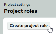ArtifactManagement CreateProjectRole