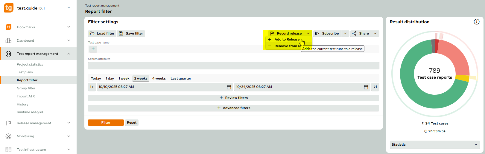 ReleaseAddTestCaseExecution